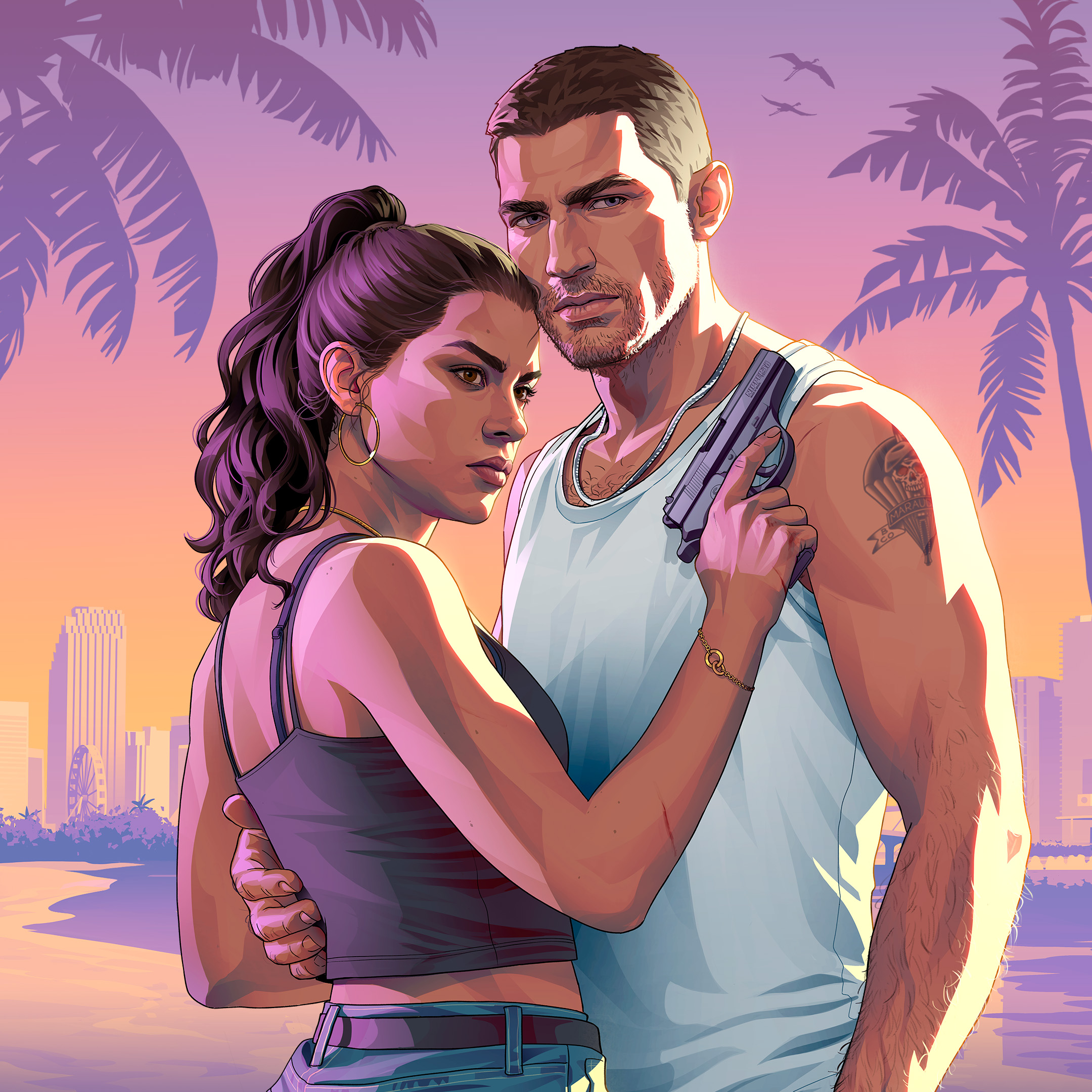 Jason and Lucia beach artwork